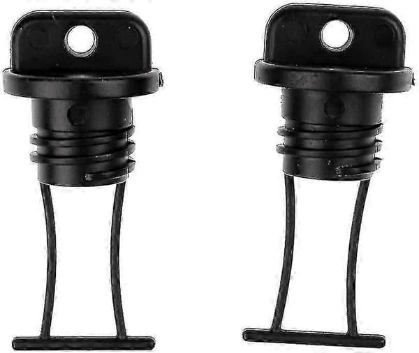 4 kpl Universal Black Plastic Kayak Dinghy Canoe Boat Hull Thread Drain Plugs Kajakki Tarvikkeet [DB]