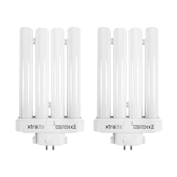 27w dagslys erstatningslyspære til læselamper med høj synlighed, 4-benet Gx10q-4 Quad Tube (6500k) Pack Of 2