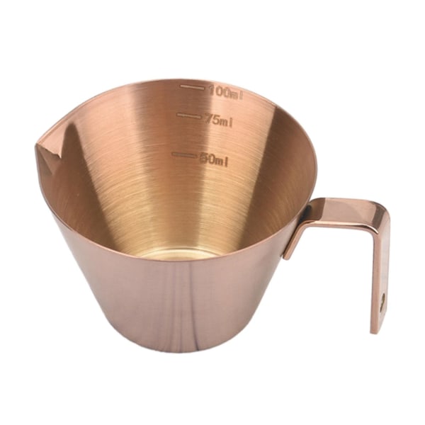 Espresso Hällkopp Espresso Mätkopp Te Enkelt Utlopp Rostfritt Stål Kaffe Mätkopp Restaurang Mjölkkanna Kopp pink