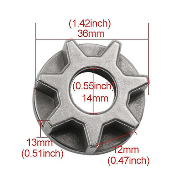 Kædesavskædegear tandhjul drev udskiftning tandhjul elværktøj 3 tooth sprocket 810