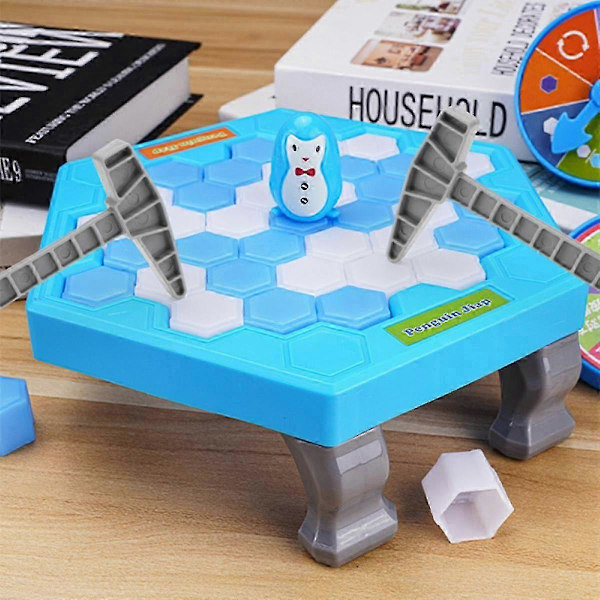 Pelasta pingviini jäällä -peli, Pingviiniloukku Jäämurtaja Aktivoi Jäämurron Perhejuhlat Lasten Puzzle Pöytä Iske Lohko