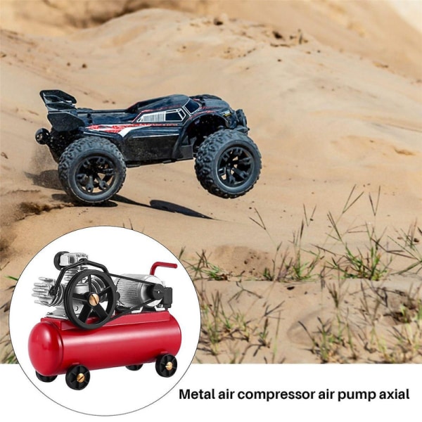 Metallipumppu, ilmapumppu Axial SCX10 TRX4 D12 C24 MN D90 MN99S 1/10 1/12 1/16 RC-autoon, [DmS] Red