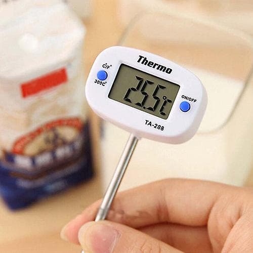 Fiauli Instant Digital LCD Mat Termometer för Mat BBQ Kött Choklad Ugn