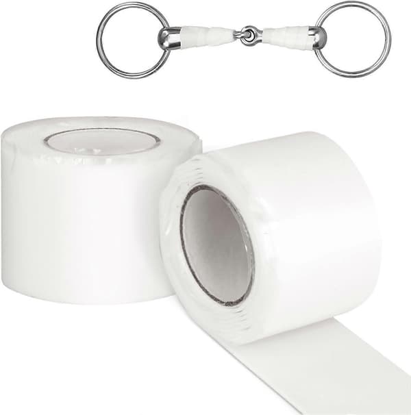 2 Ruller Heste Bitt Wrap Tape, Silikon Heste Bitt Beskytter Elastisk Heste Bitt