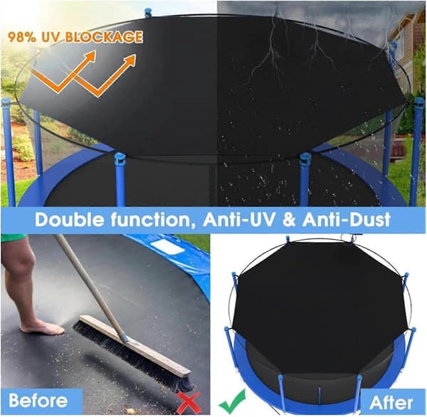 <a>Trampolinskydd, 8ft/10ft/12ft/14ft/16ft Trampolintältskydd [DB]