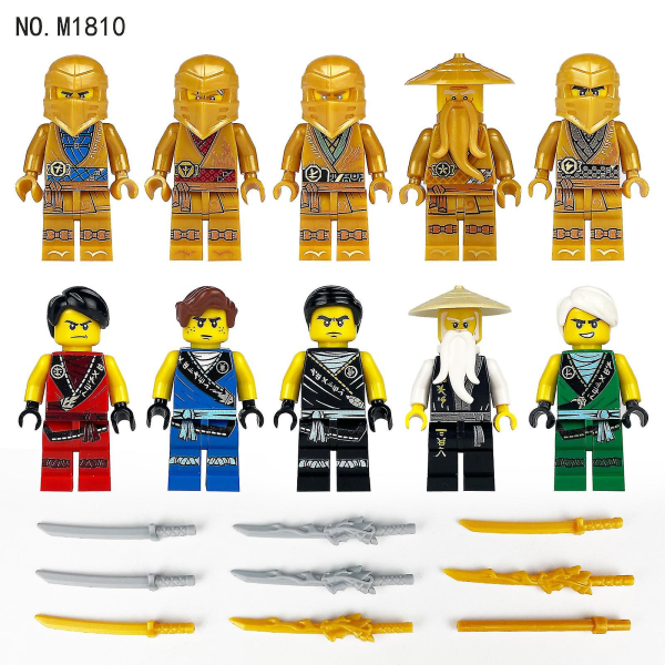 Ninja 1613 Byggeklodser Minifigur Lille Partikel My Vs. Python Gavelegetøj Dukkefører Verdensfigur 50pcs Approximately 4.5cm high