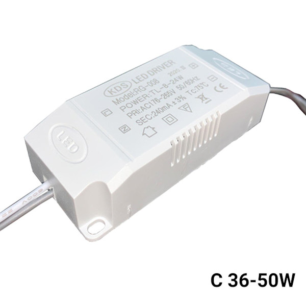 Passer til loftslampe LED-driver Elektroniske transformere 8-24W/24-36W/36-50W Model js 36-50W