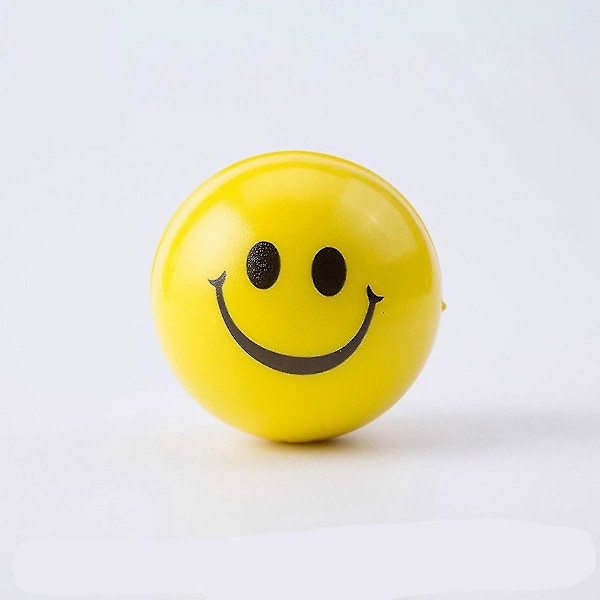 12 st/lot 6,3 cm Smile Skumboll Kläm Stressboll Avlastningsleksak Handledsövning Leksaksbollar För C