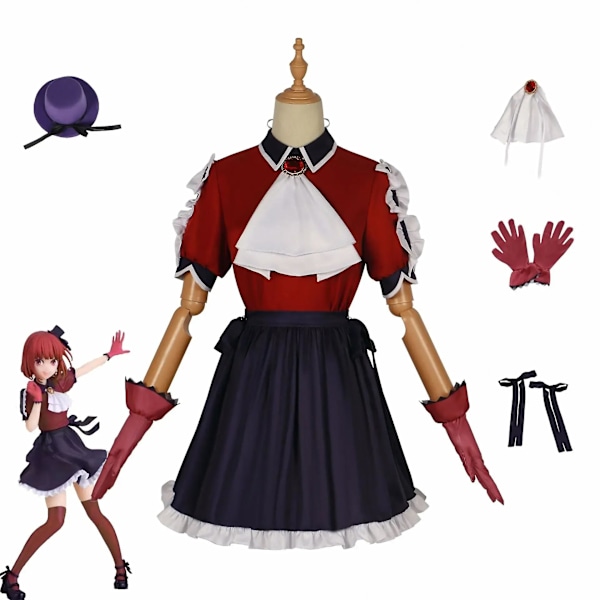 Oshi No Ko NEW Cosplay Costume Ruby Kana Singing and Dancing Costume Halloween Anime Outfit Girl Red Uniform Birthday Gifts