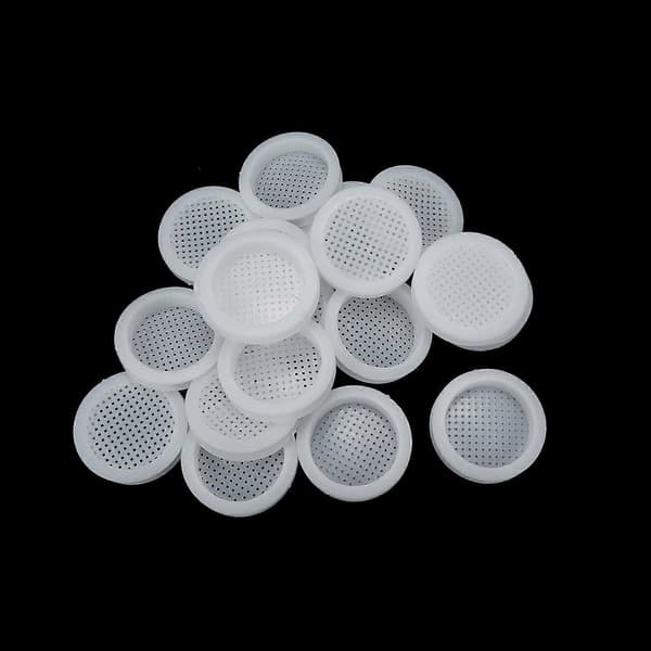 Savagrow 20 st 66 mm/2,6\" Rund Luftventil i Plast Lamell Vit Cirkulär Ventil Mesh