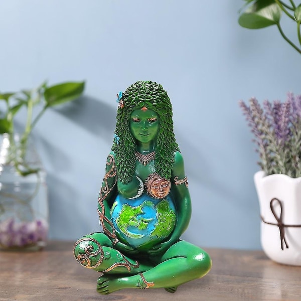 Moder Jord Statue Millennial Gaia Mytisk Figur Goddess Statue Hjem Dekoration Skrivebords Ornament Resin Ghia Moder Statue Mother Earth