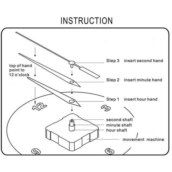 Kvarts Vægur Motor Kit Lydløs Bevægelse Reparation Dele DIY Bevægelse MekanismeBY 8