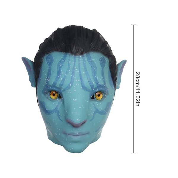 Latexmaske Hodeplagg Miljøvennlig Festutstyr Ny Avatar 2 Cosplay Gave Halloween Jul