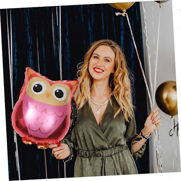4 stk. tegneserie folieballon kanin dekor babygaver mindegave ugle Skovfest Balloner Tegneserie Bryllupsballon Dekorative balloner