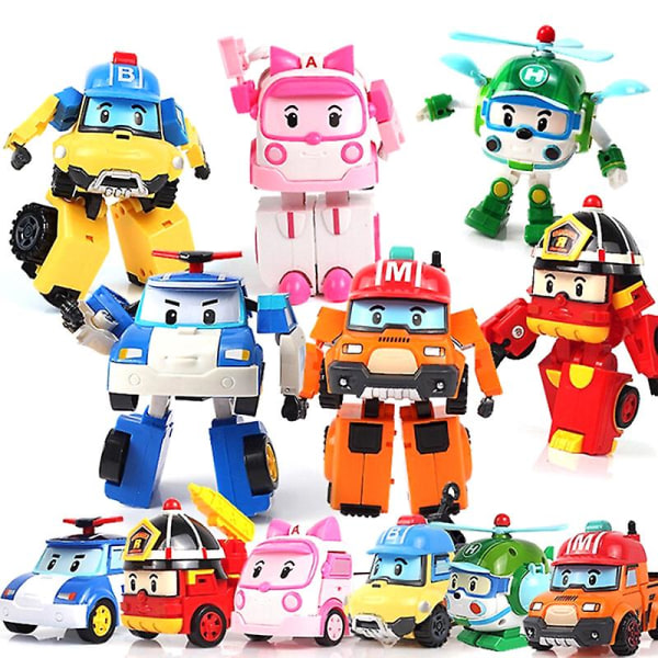 Robocar Poli Robot Transform Bil Baby Børn Bil Legetøj Gave A3