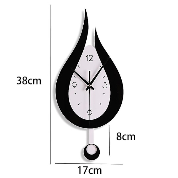 Seinäkellon Moderni Luova Vettä Tippava Penduli Kellon Pendulin, Hiljainen Penduli Kellon Digitaalinen Kui-2a