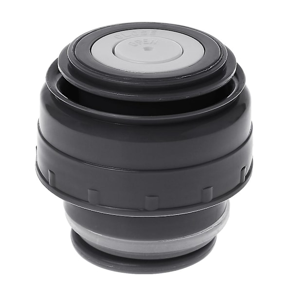 5,2-7,5 cm termospullon korkki, helppokäyttöinen ja puhdistettava, kannettava yleismuki 5.2cm- black light Grey