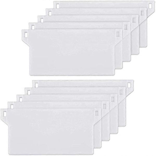 10-pack Blindvikter för Vertikala Persienner, Vita Ersättningsdelar, 127mm