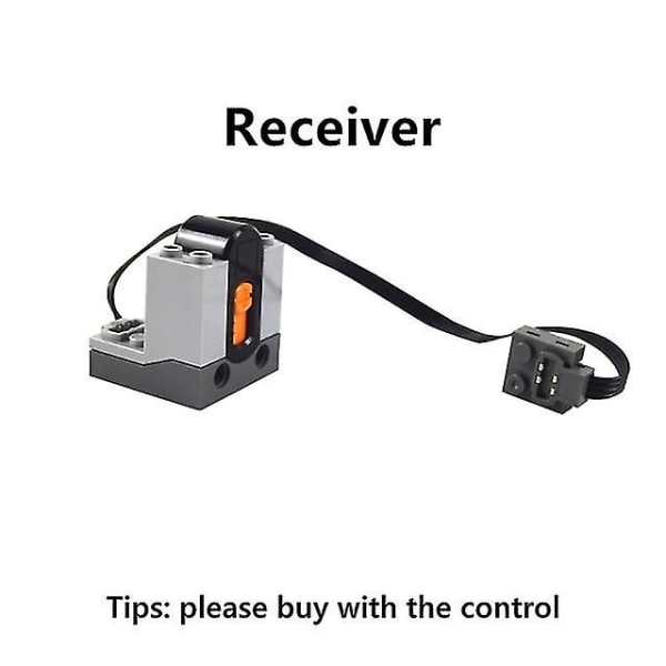 For Logo Tekniske Dele Motor Multi Power Funktioner Værktøj Servo Tog Model Sæt Byggeklodser Høj Kvalitet  [DmS] receiver