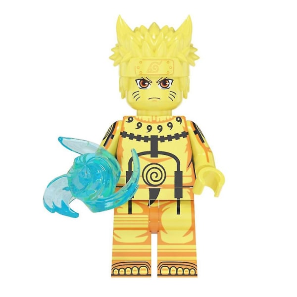 8 kpl Anime Naruto Mini Action Figure -lelu, rakennuspalikkalelujen kokoelmasetti juhliin, faneille lahjaksi [DmS] Shaped A