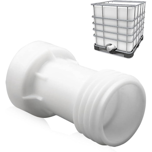 IBC-säiliön lisävaruste, IBC-sovitin S60 x 6 jatkopala 60 mm venttiilisäiliö 1000L muovi suora karkea kierre S60 x 6 C lisävaruste