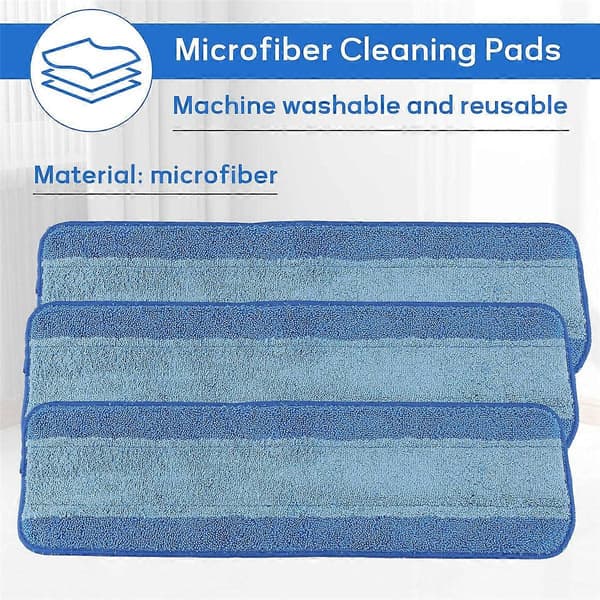6-pakning mikrofiber rengjøringsputer for Bona Premium Spraymopp [DB]