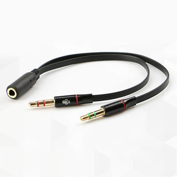 6 x 3,5 mm Stereo Hun til 2 Han Headset Mikrofon Y Splitter Adapter Audio Kabel til PC
