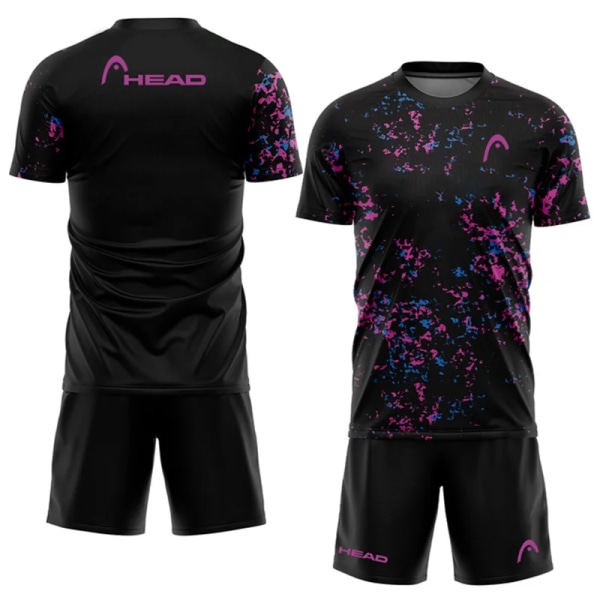 2024 mäns andas tennissportkläder sommar utomhussport badminton träningskläder Lös löpar-T-shirt kortärmad kostym MTRG-1146 M