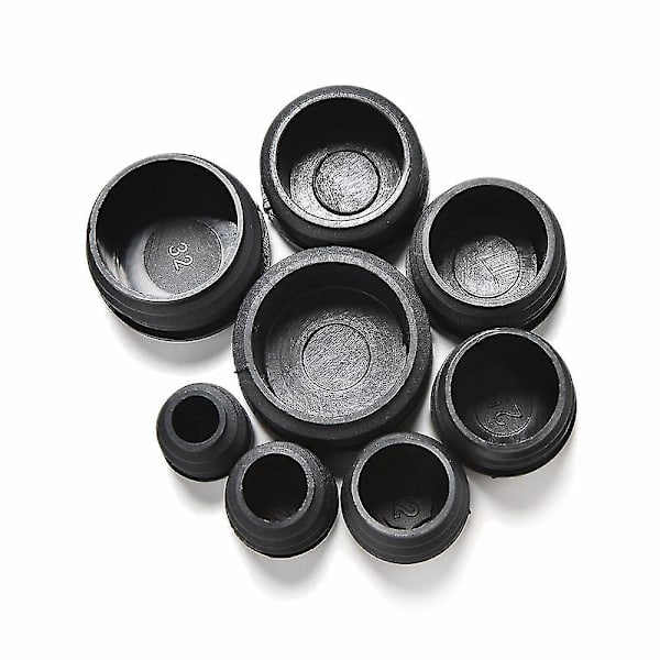 22 mm PVC-muovikalusteiden jalkatulppa, sokea päätytulppa, tulppa pyöreälle putkelle