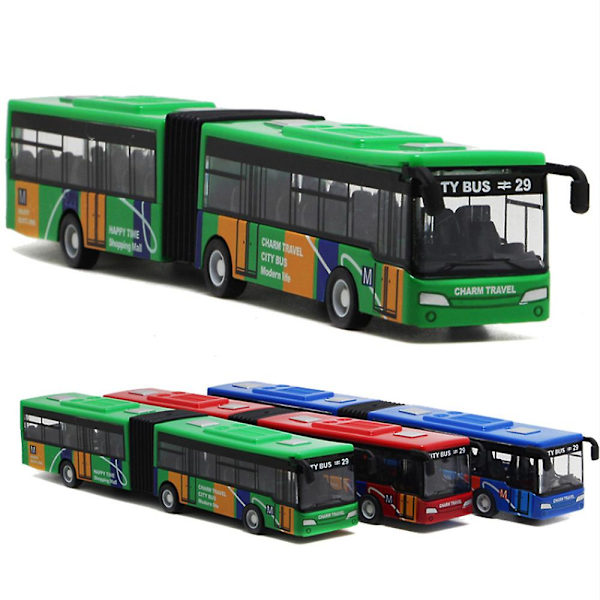 1:64 Mastoissa Oleva Metallilinja-auto Malli, Kaupunkiliikenteen Express-Bussi, Kaksoisbussit, 100% Uusi Red