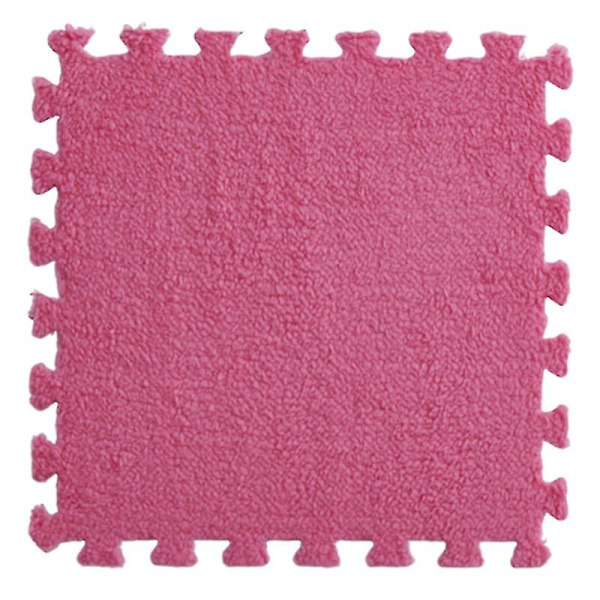 30cm Varmt Blødt Eva Skum Måtte Tæppe Gulv Puslespil Pude Rose-Red