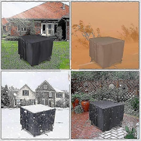 Eldstadsskydd, 71 cm Eldstadsskydd Fyrkantigt Gaseldstad Eldstadsbordsskydd För Propaneldstad - 71 x 71 x 63,5 cm [DB]