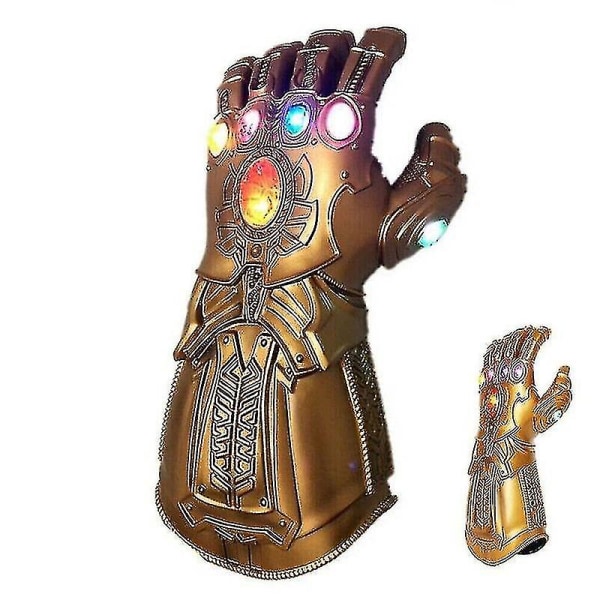 Barne Thanos Hansker Infinity Gauntlet Med Led Lys Avengers 4 Cosplay Leker[HK]