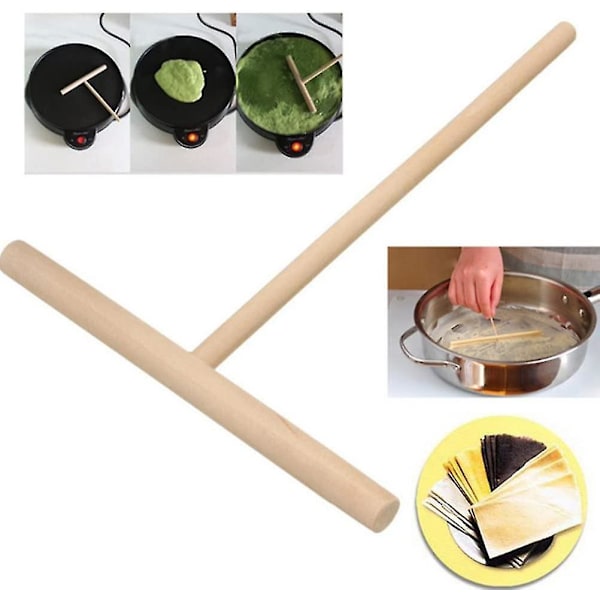 Crêpe-rivejern Crêpe-dej Dispenser Træ Crêpe-maker Køkkenredskab