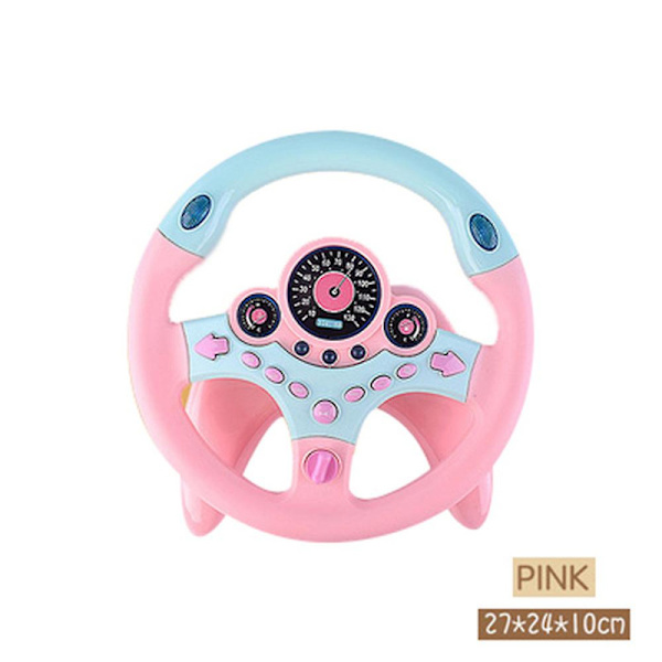 Lasten Ohjauspyörä Leikki Simulaatio Pieni Ohjauspyörä Auto Leikki [DmS] pink
