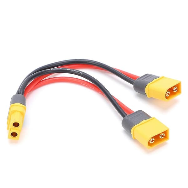 2 XT60 Hann til 1 XT60 Hunn-kontakt - Kompatibel Adapter [DB]