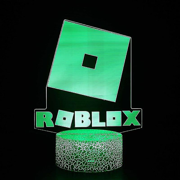 2021 Roblox 3D nattlampe Xbox spill animefigur robotleker LED fjernstyrt RGB julebelysning for barn gutter gaver