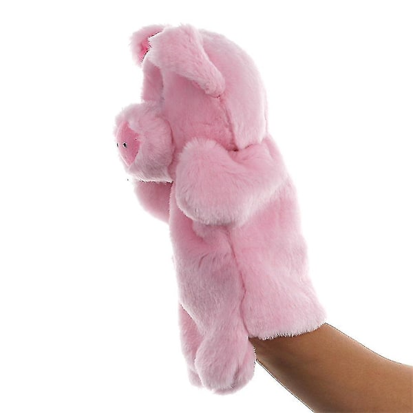 Handdocka Plyschdjur Leksak Fantasifull Berättande Leksak Barnpresent [HS] Pink Piglet