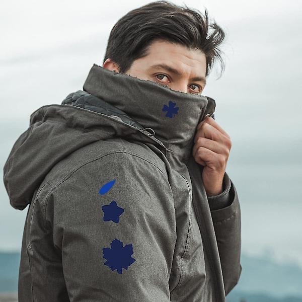 10 Stykker Fargede Nedtrekksjakke-Lapper Selvklebende Vanntette Lapper Nylon Reparasjonsteip for Jakker, Telte, Paraplyer, Ti Farger
