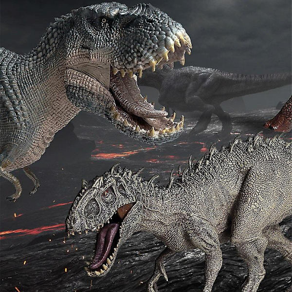 Oenux Ny Jurassic Dinosaur Indominus V-rex Actionfigurer Åben Mund Vild Tyrannosaurus Stor Gorilla Dyr Model Legetøj til Børn Without box2