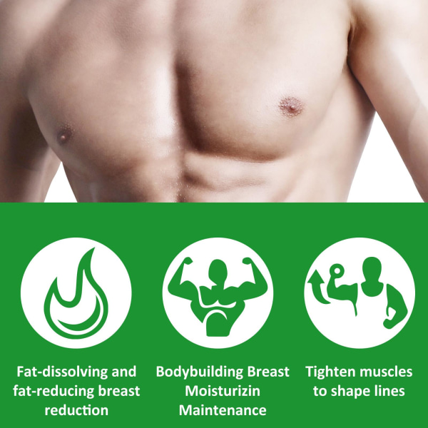30ml Bröstuppstramande massagekräm för män Naturlig växtfettförbränning