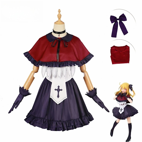 Oshi No Ko NY Cosplay Kostume Ruby Kana Sang- og Dansekostume Halloween Anime Outfit Pige Rød Uniform Fødselsdagsgaver Kana Costume M