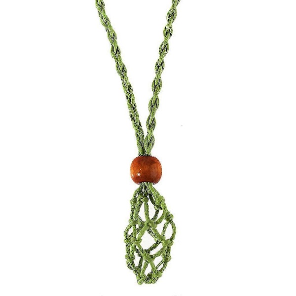 Halsbandssnöre Berlock Stenhållare För Stenhalsband DIY Armband Halsband - Fruktgrön - Produktkod 56027