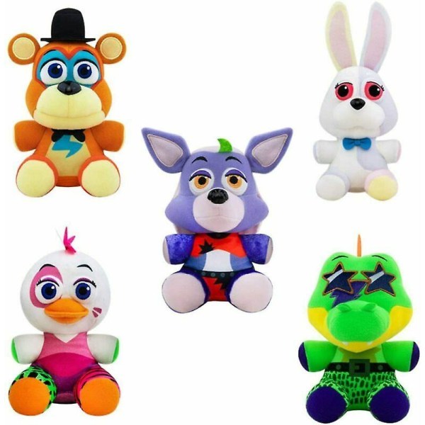 Plushleksak Fnaf Five Nights At Freddy's Security Breach Gator Plushie Doll Presenter (FMY) Glamrock Freddy