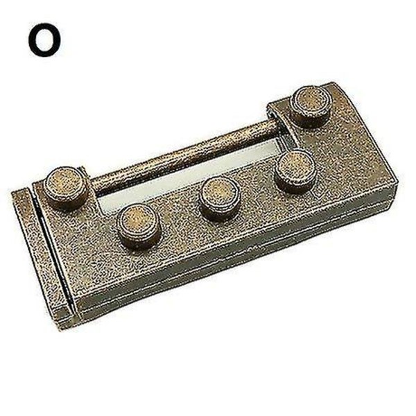 Jingdong Intelligent IQ-test Lås Hjärntestare Legering Metall Pusselspel Barn Vuxna Intelligenta Leksaker För Barn Talang Utbildningsleksak [DmS] O