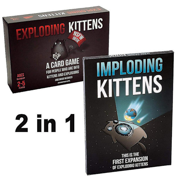Du Har Fået Krebs Af Exploding Kittens Familiebordspil Sjovt Voksen Brætspil Legetøj Multiplayer Kortspil Julegave [DmS] 2 in 16