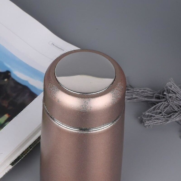 320ml Mini Söt Kaffevakuumflaskor Termos Rostfritt Stål Resa Dryck Vattenflaska Termoser Koppar Och Muggar Rose Gold