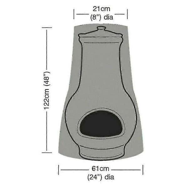 Chiminea Skydd, Stor Vattentät Vindskydd för Utomhusugn