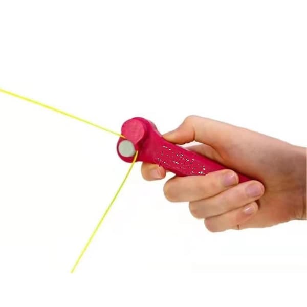 Zipstring Rope Propeller Handheld Sports Fun Electric Toy Tiktok red