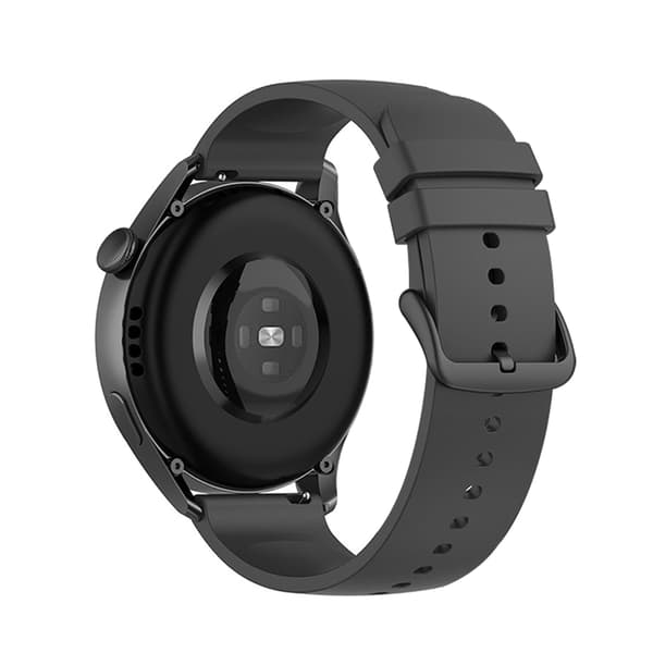 Silikoneurrem til Huawei Watch 3/GT 2 og Samsung Galaxy Watch 3 Sort